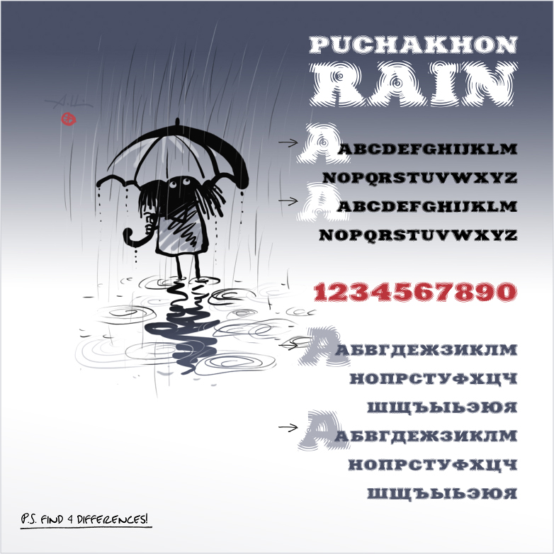 Puchakhon Rain Font