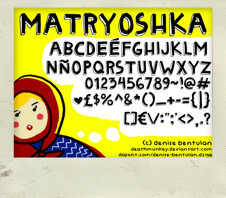 Matryoshka Font