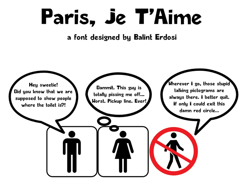 Paris Je T'Aime Font