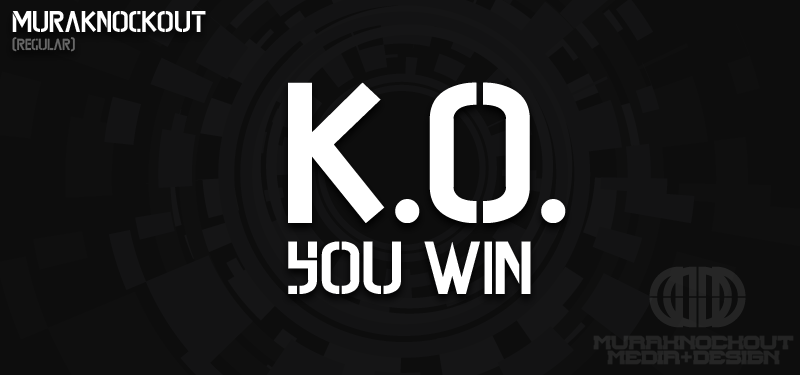 Mura Knockout Font