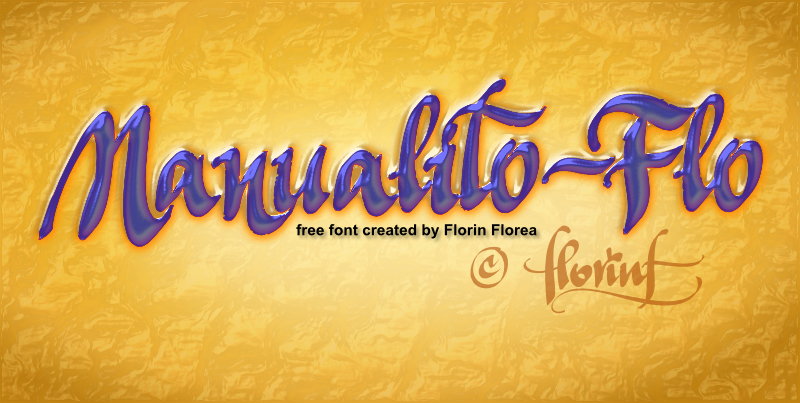 Manualito Flo Font