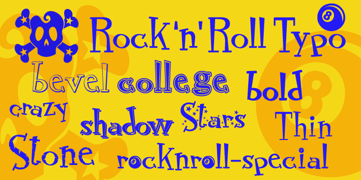RocknRoll Typo Font