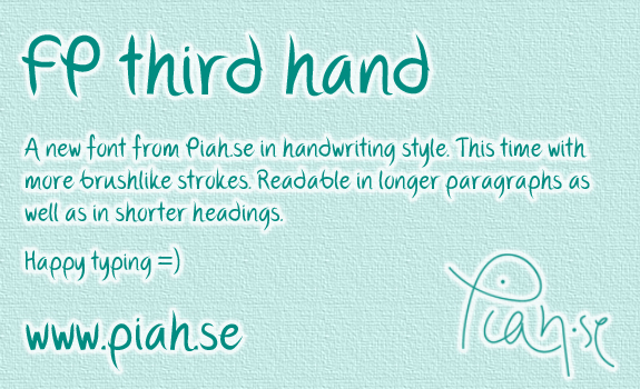 FP Third Hand Font