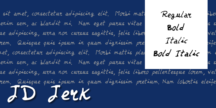 JD Jerk Font