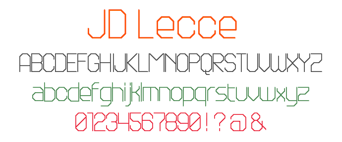 JD Lecce Font