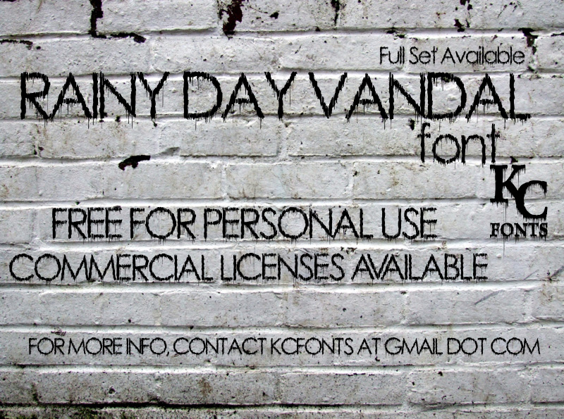 Rainy Day Vandal Font