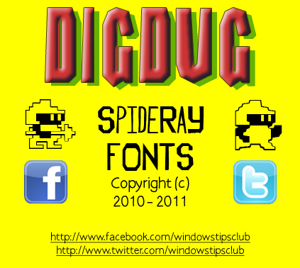 Dig Dug Font