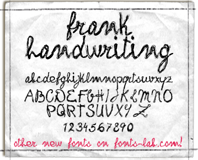 Frank Handwriting Font