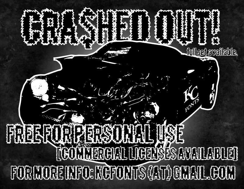 Crashed Out Font