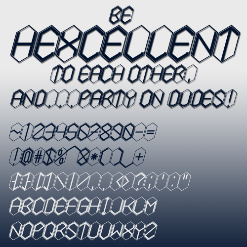 Hexcellent Font