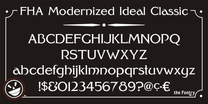 FHA Modernized Ideal ClassicNC Font