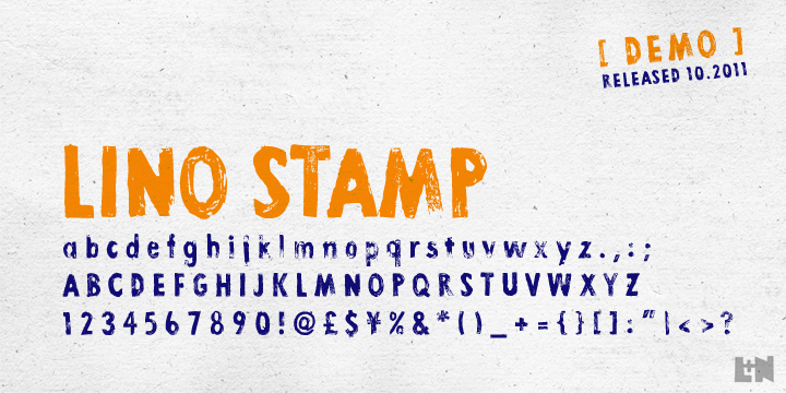 Lino Stamp Font
