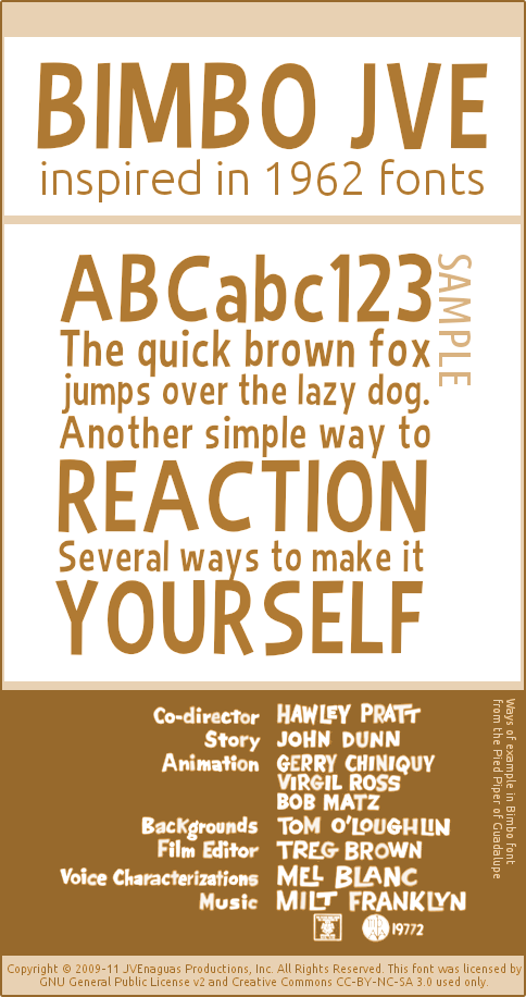 Bimbo JVE Font