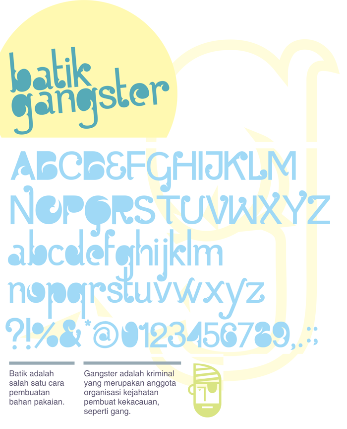 Batik Gangster Font