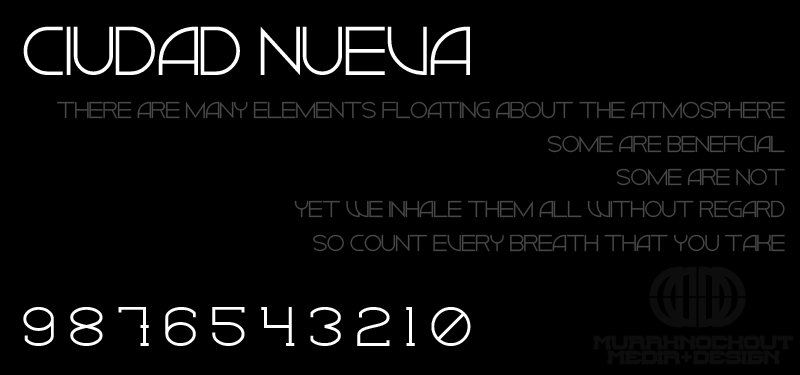 Ciudad Nueva Caps Font