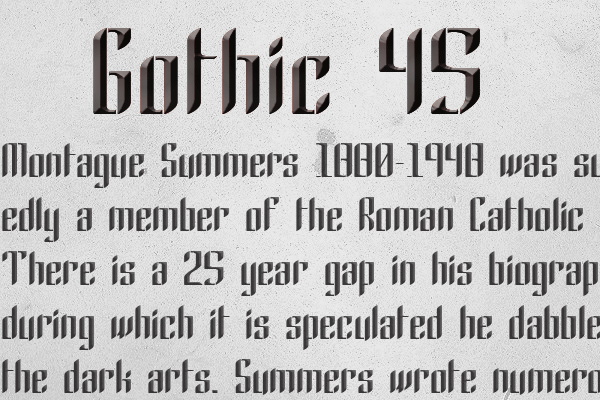 Gothic 45 Font