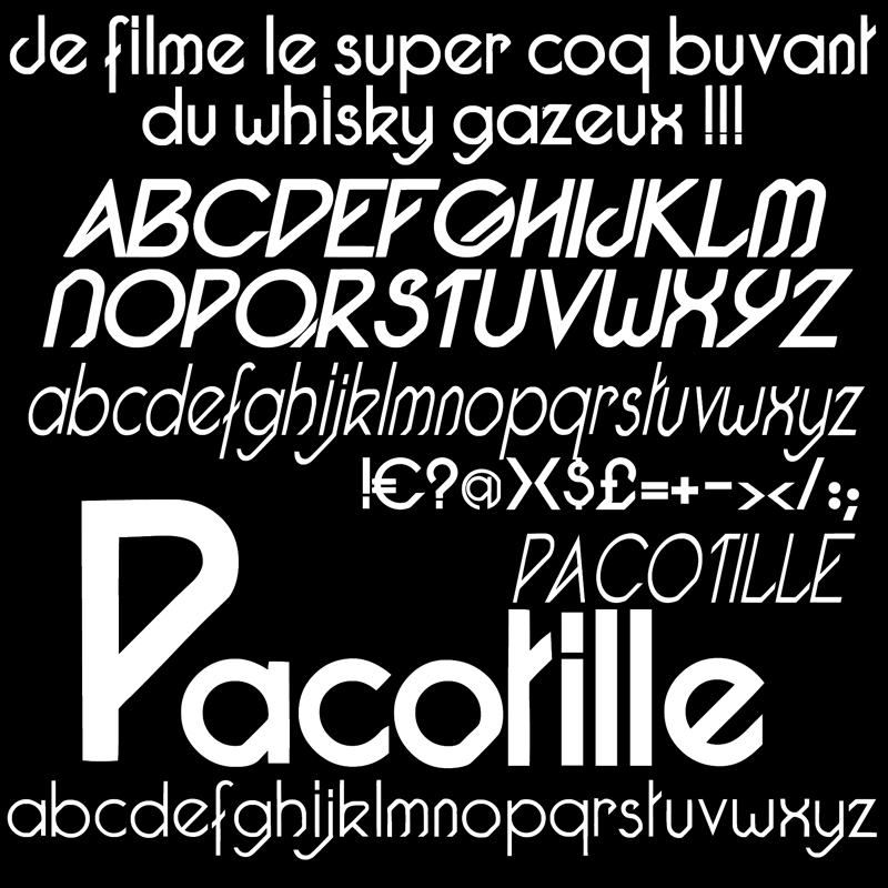 Pacotille Font
