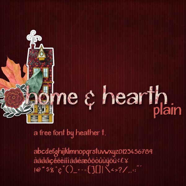 Home & Hearth Font