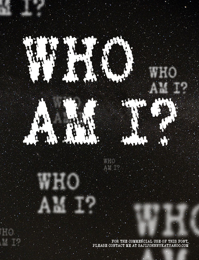 Who Am I Font
