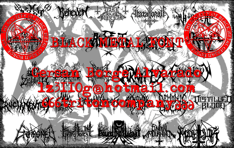 Black Metal G Font