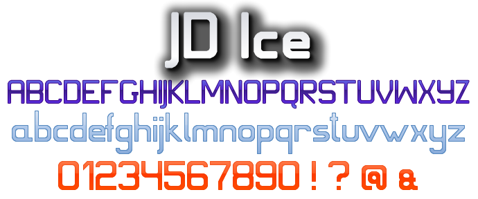 JD Ice Font