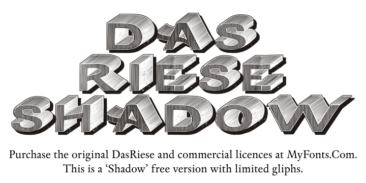 DasRiese Shadow Font