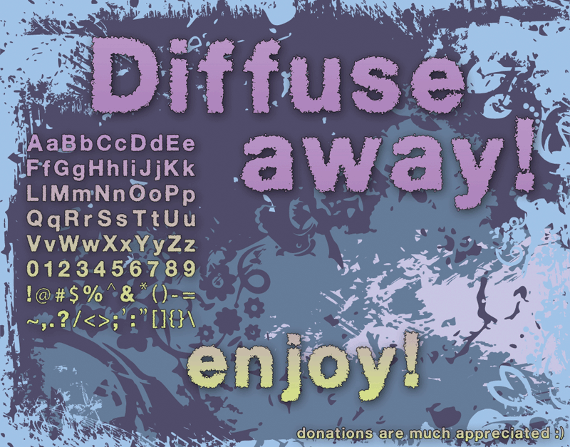 Diffuse away Font
