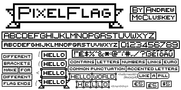 {PixelFlag} Font