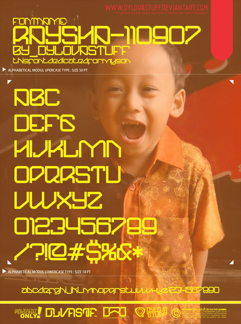 Raysha 110907 Font