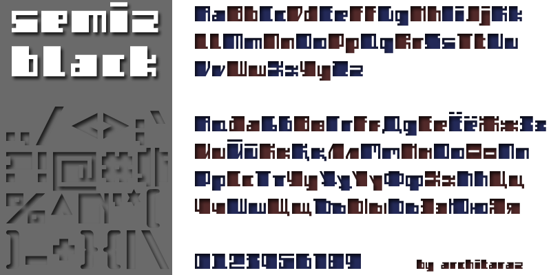 Semiz Black Font