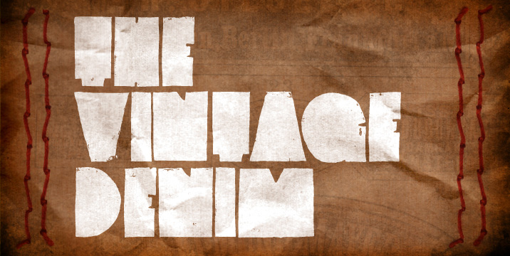 Vintage Denim Font