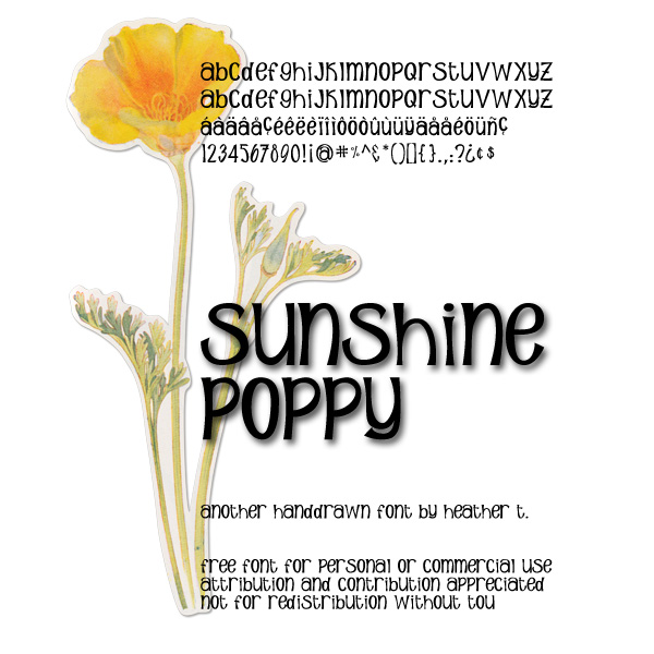 Sunshine Poppy Font