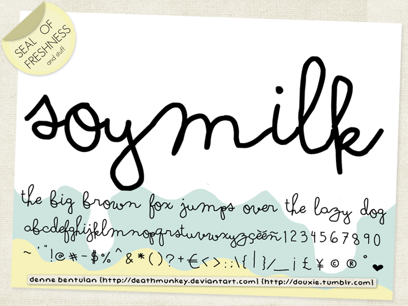 Soymilk Font