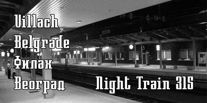 Night Train 315 Font