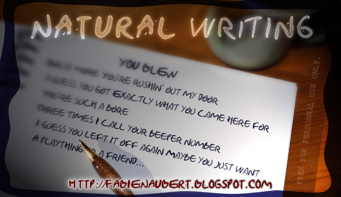 Natural Writing Font