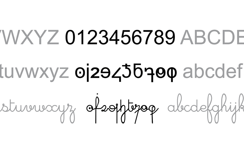 Minuscule Digits Font