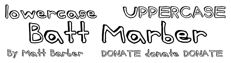 Batt Marber Font