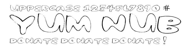 Yum Nub Extended Font