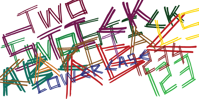 Two Stick Font