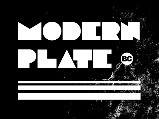 Modern Plate Font