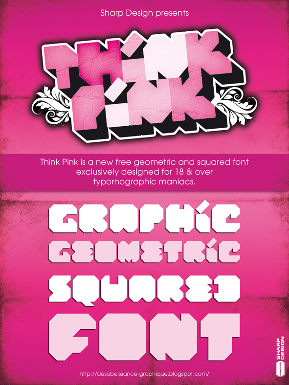 Think Pink Font