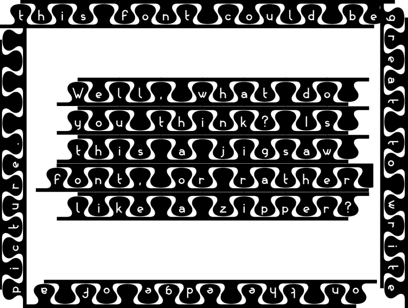 Unzip Me Font