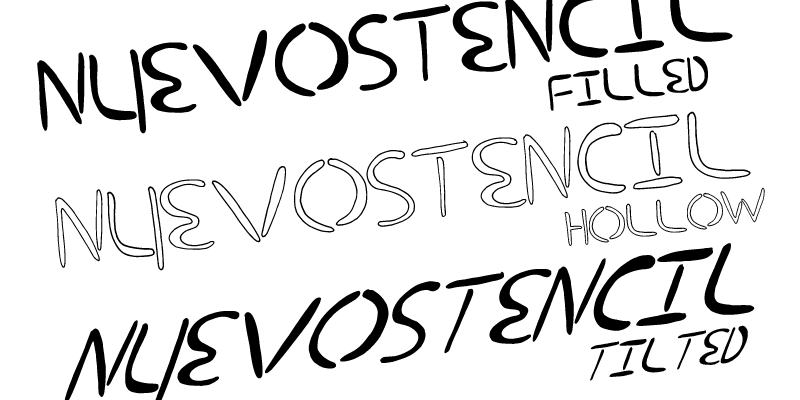 Nuevo Stencil Font
