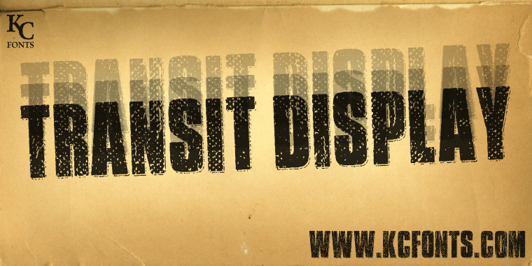 Transit Display Font