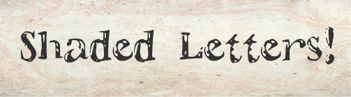 Shaded Letters Font