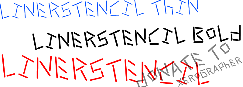 Linerstencil Font