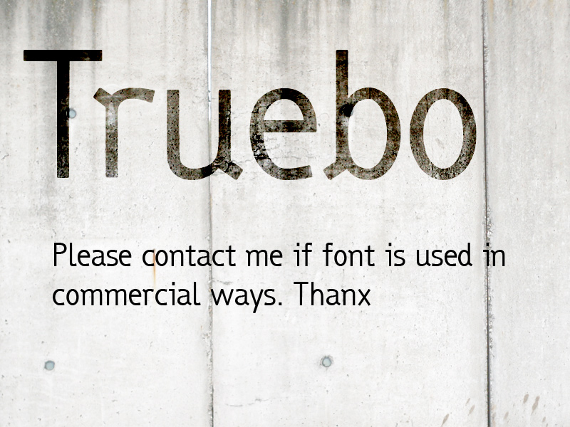 Truebo Font