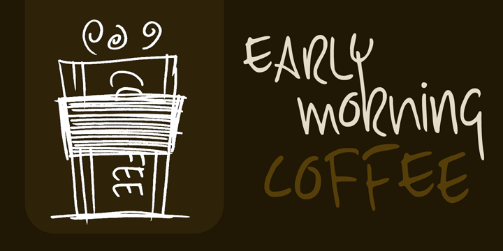 DK Early Morning Coffee Font