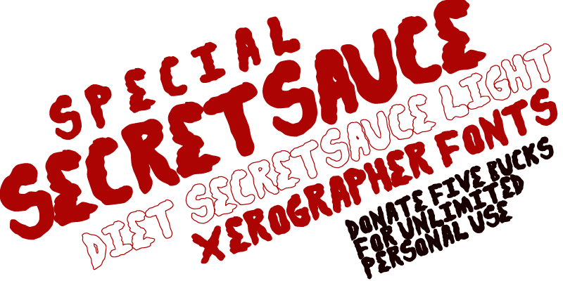 Secret Sauce Font