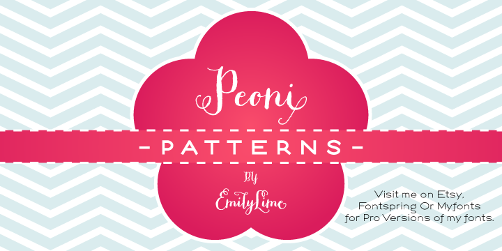 Peoni Patterns Font